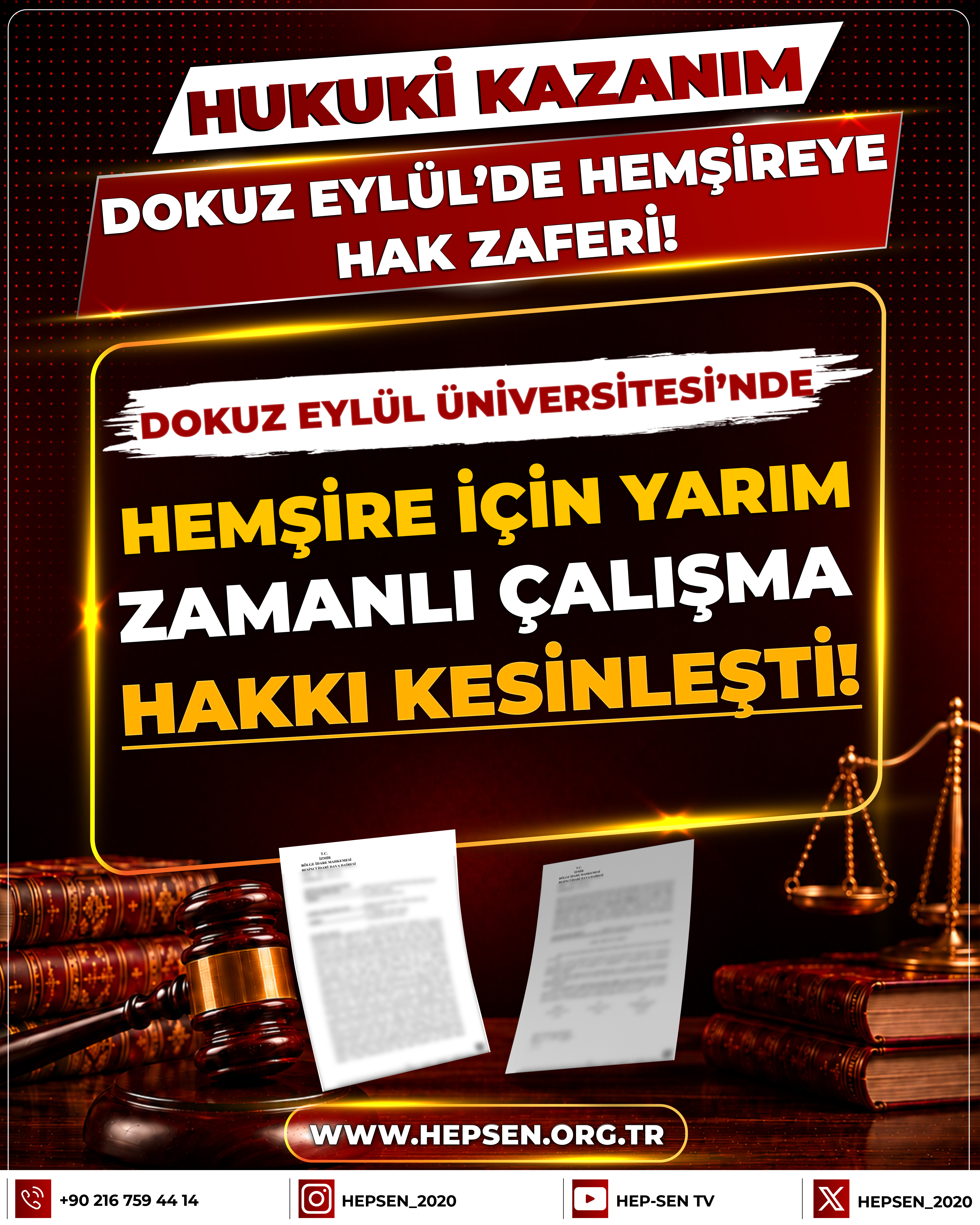 Dokuz Eylül Üniversitesi’nde Hemşire İçin Yarım Zamanlı Çalışma Hakkı Kesinleşti